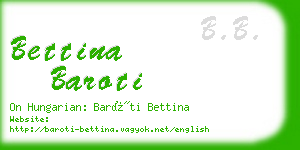 bettina baroti business card